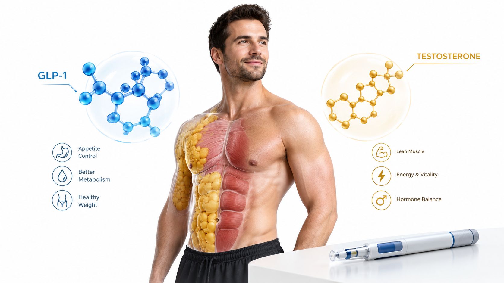 GLP-1 for Men: Efficacy, Hormones, and Side Effects