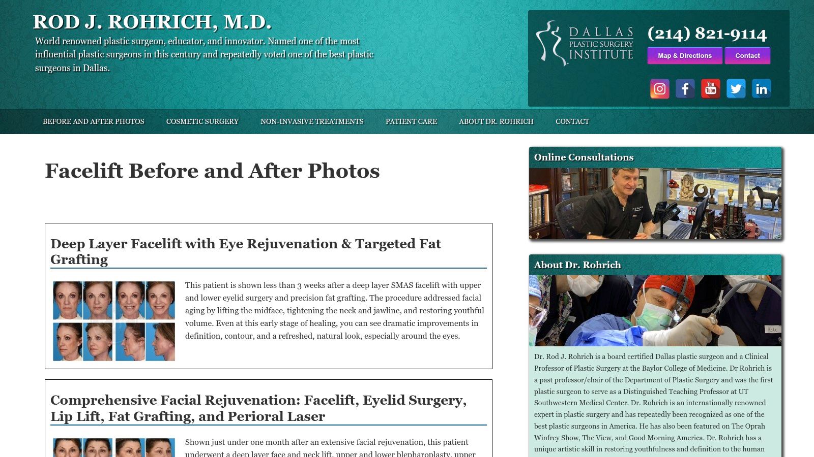 Rod J. Rohrich, MD – Dallas Plastic Surgery Institute
