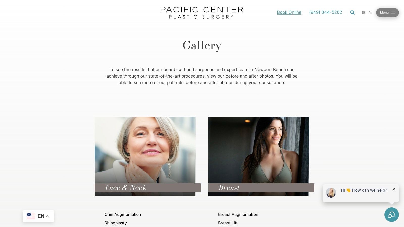 Pacific Center for Plastic Surgery (Newport Beach, CA) – Before & After Gallery