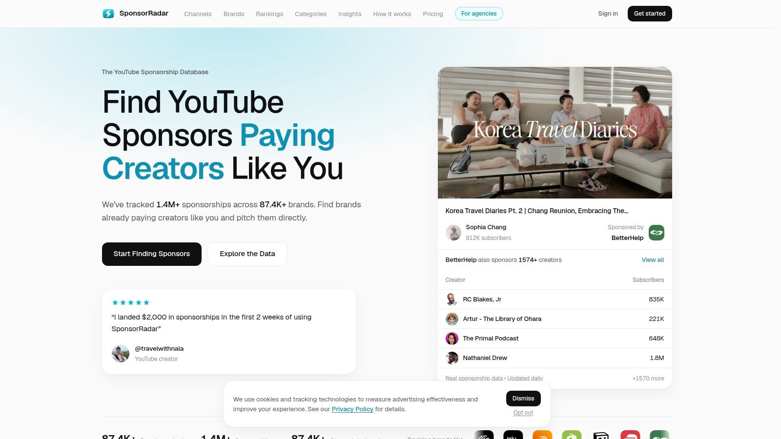 Screenshot from https://sponsorradar.com