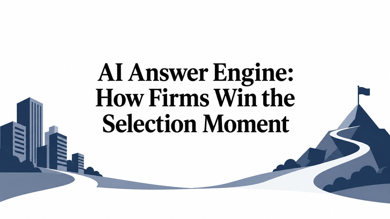 AI Answer Engine: How Firms Win the Selection Moment