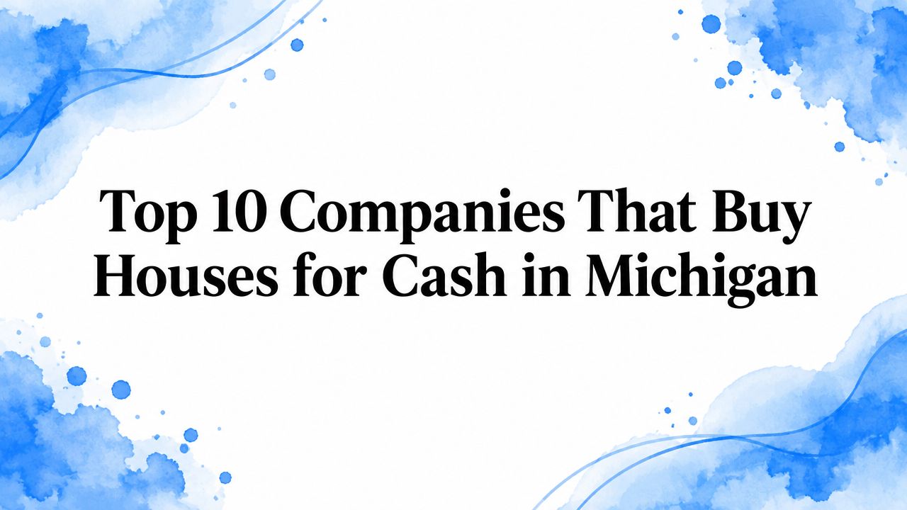 Top 10 Companies That Buy Houses for Cash in Michigan
