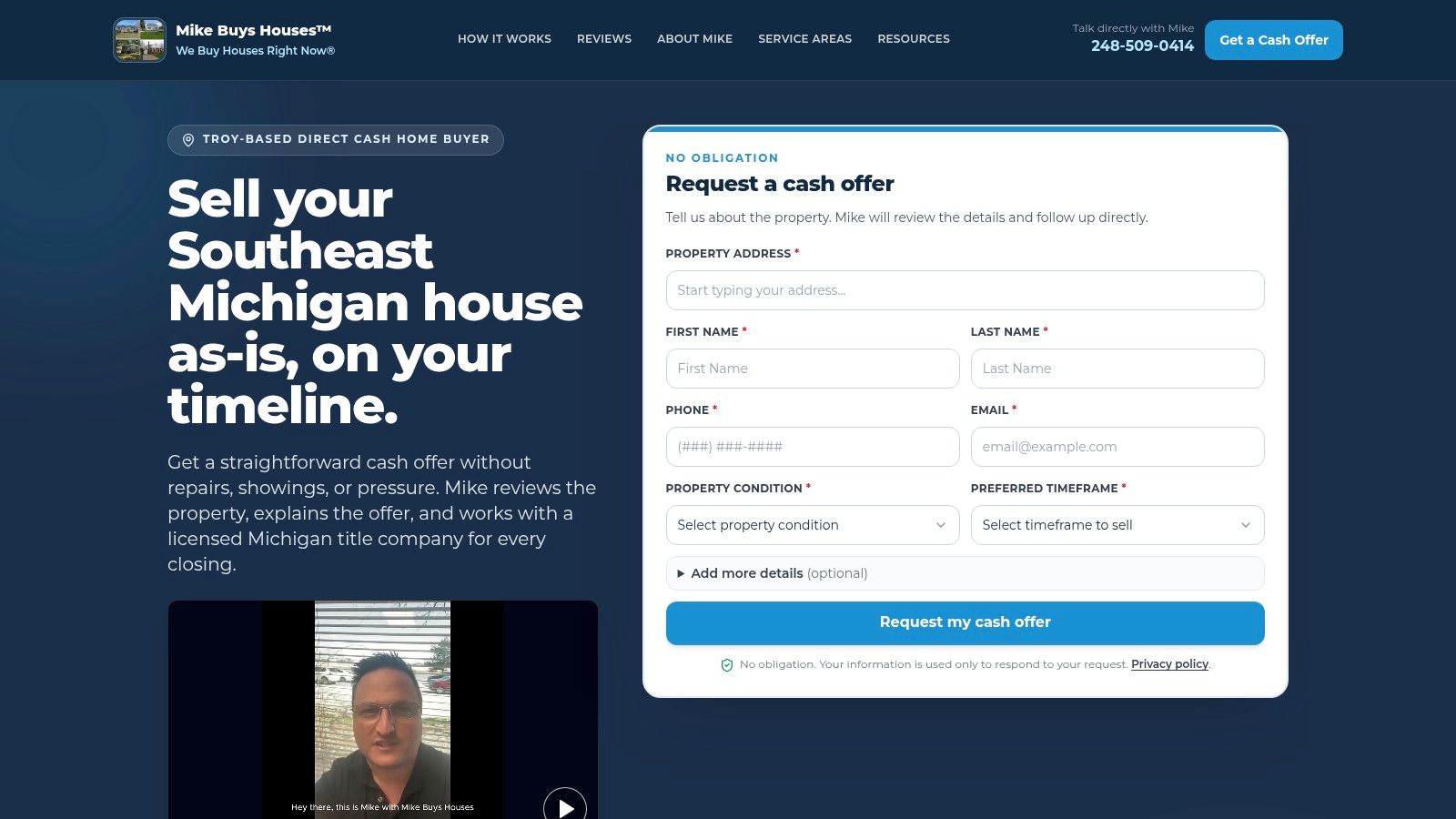 Mike Buys Houses (WeBuyHousesRightNow®), Southeast Michigan