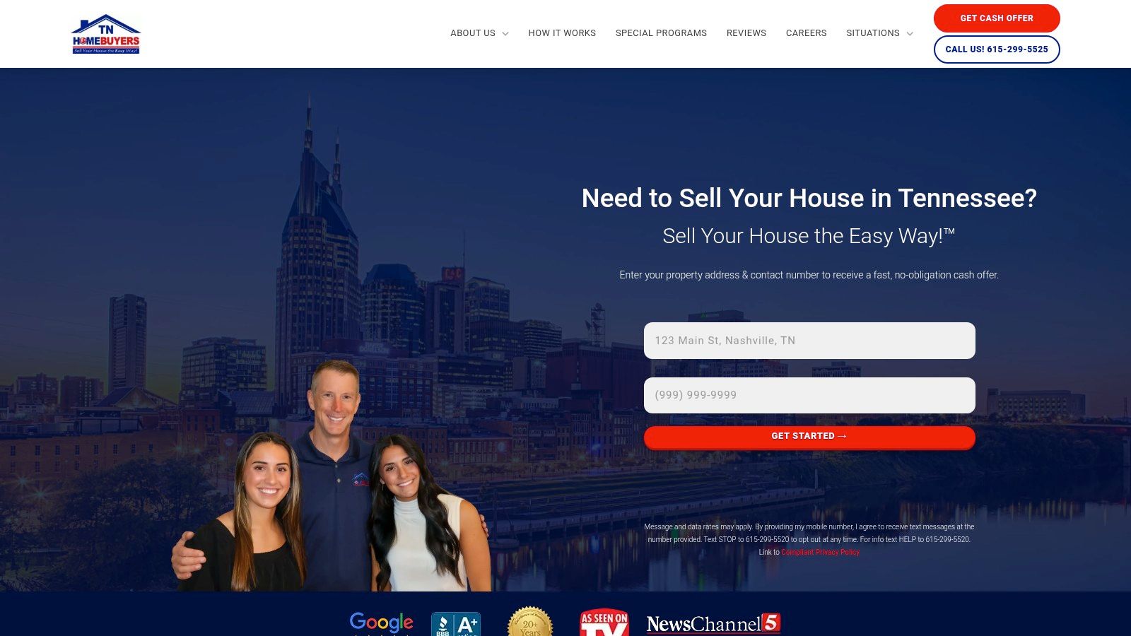TN HomeBuyers (TN HomeBuyers™, “299-CASH”)