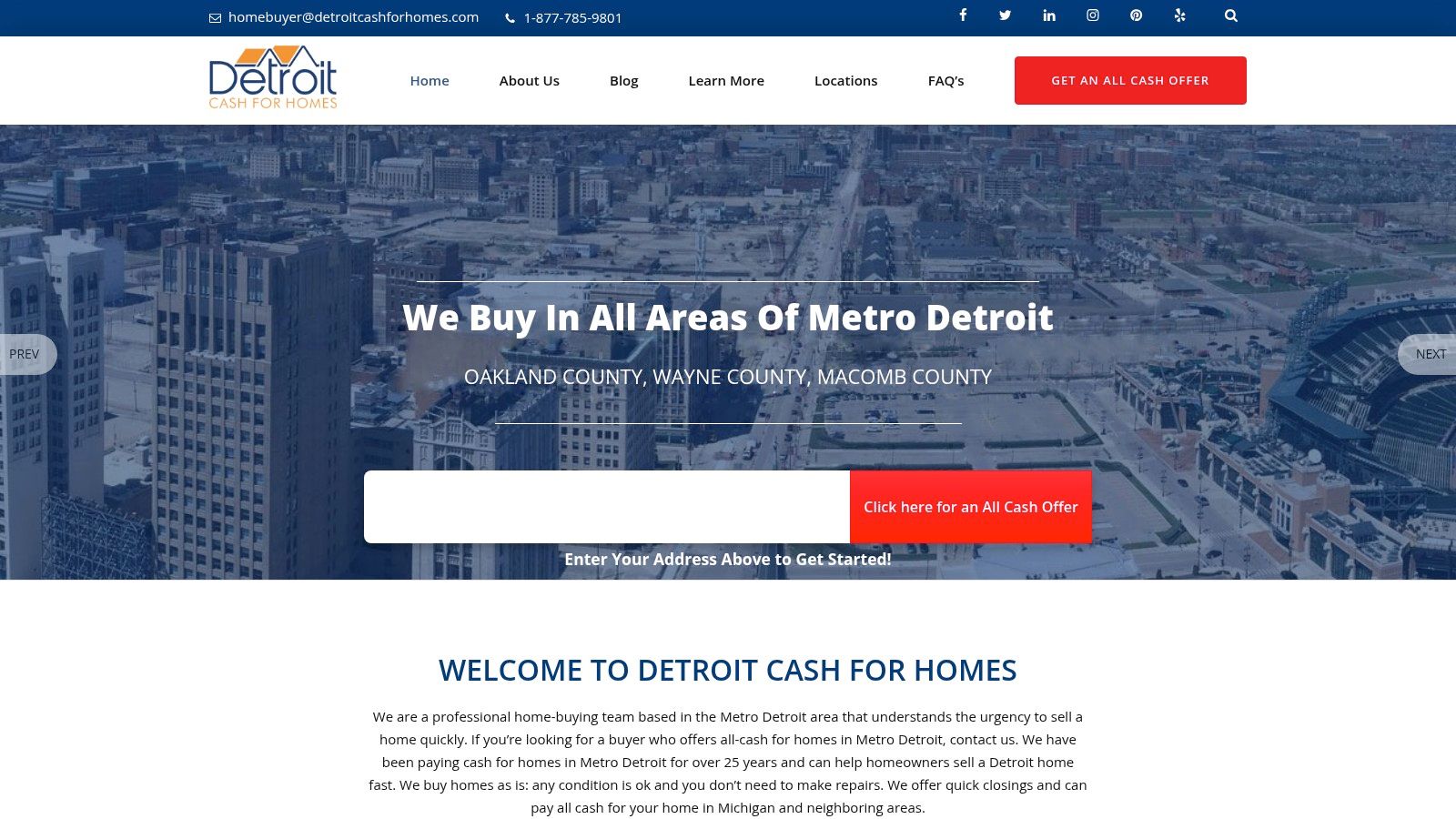 Detroit Cash For Homes, Metro Detroit