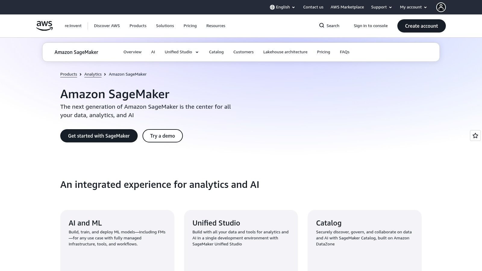 Amazon SageMaker (Model Governance Capabilities)