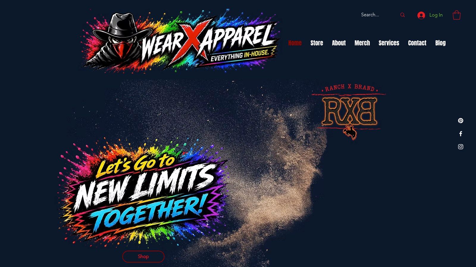 Screenshot from https://wearxapparel.com