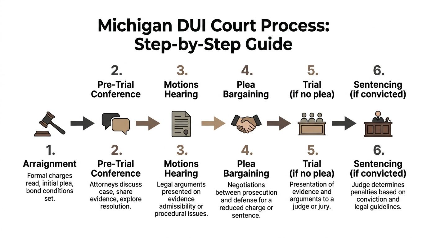 Dui Process What Happens After A DUI Arrest In Court In Michigan