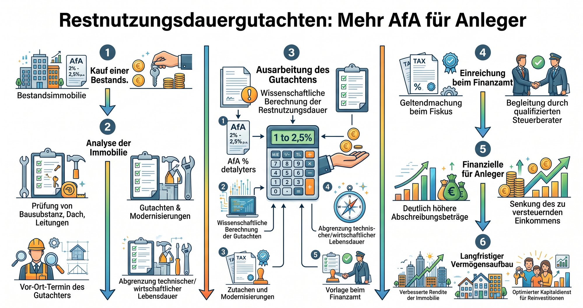 Restnutzungsdauergutachten: Mehr AfA für Anleger