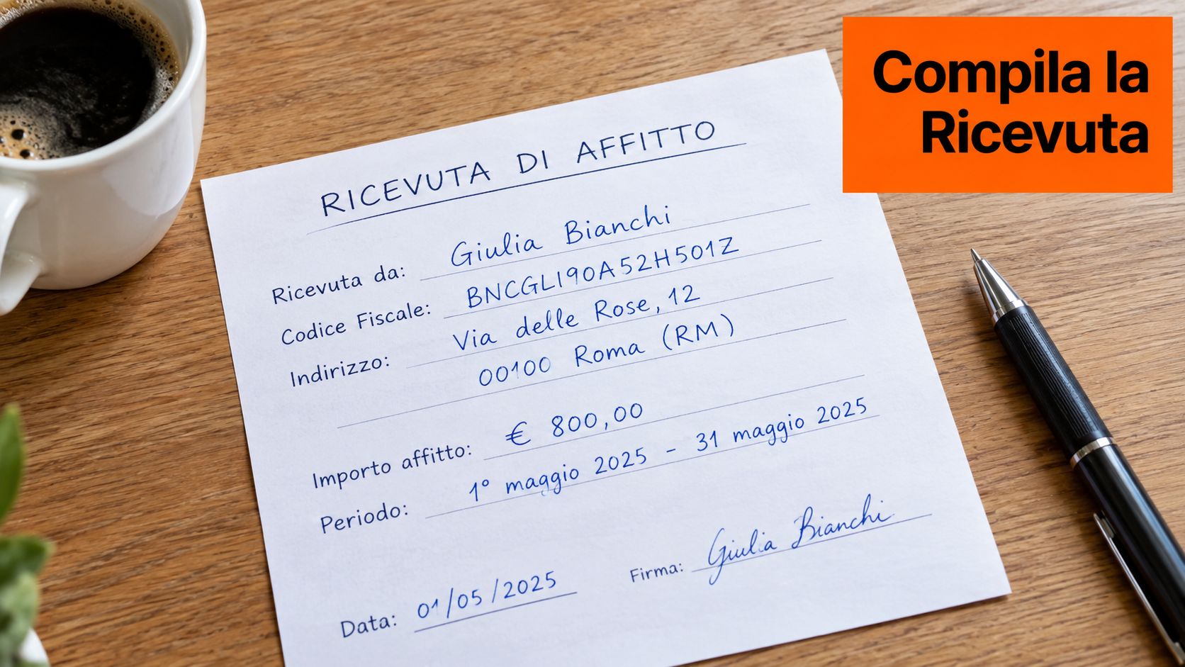 Screenshot from https://nowcheckin.com/templates/ricevuta-affitto-breve.png