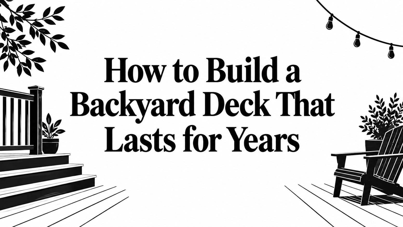How to Build a Backyard Deck That Lasts for Years