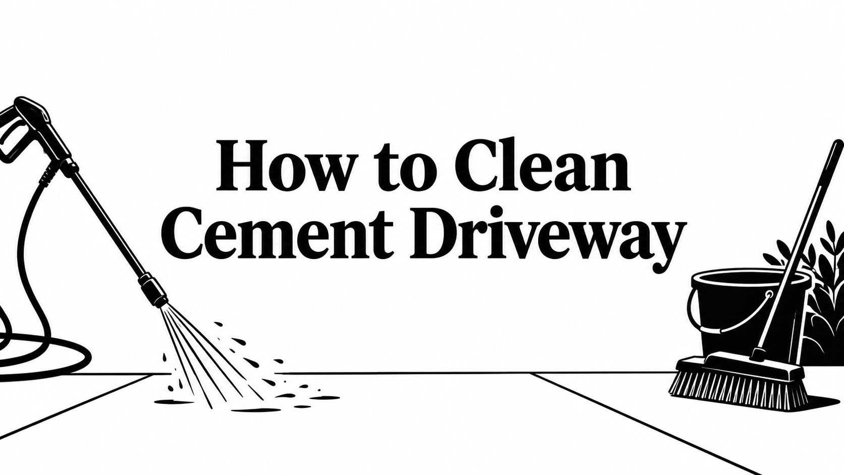 How to Clean Cement Driveway