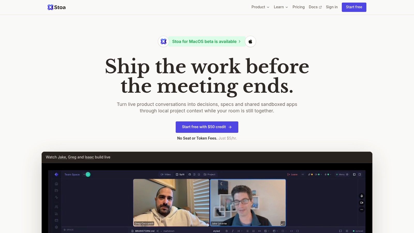 Screenshot from https://withstoa.com
