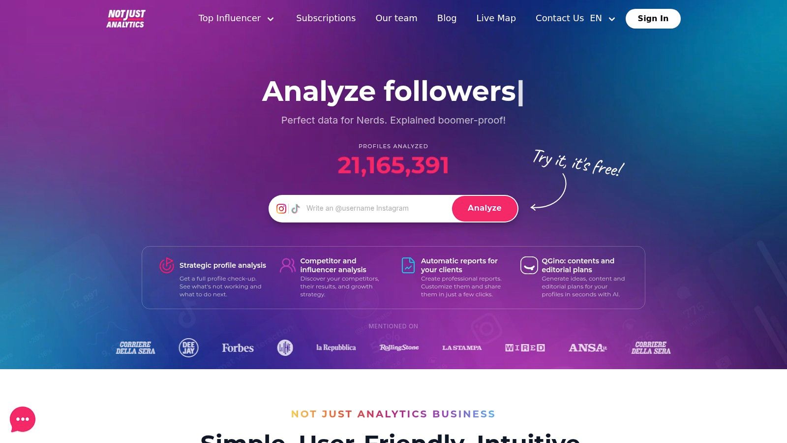 Not Just Analytics