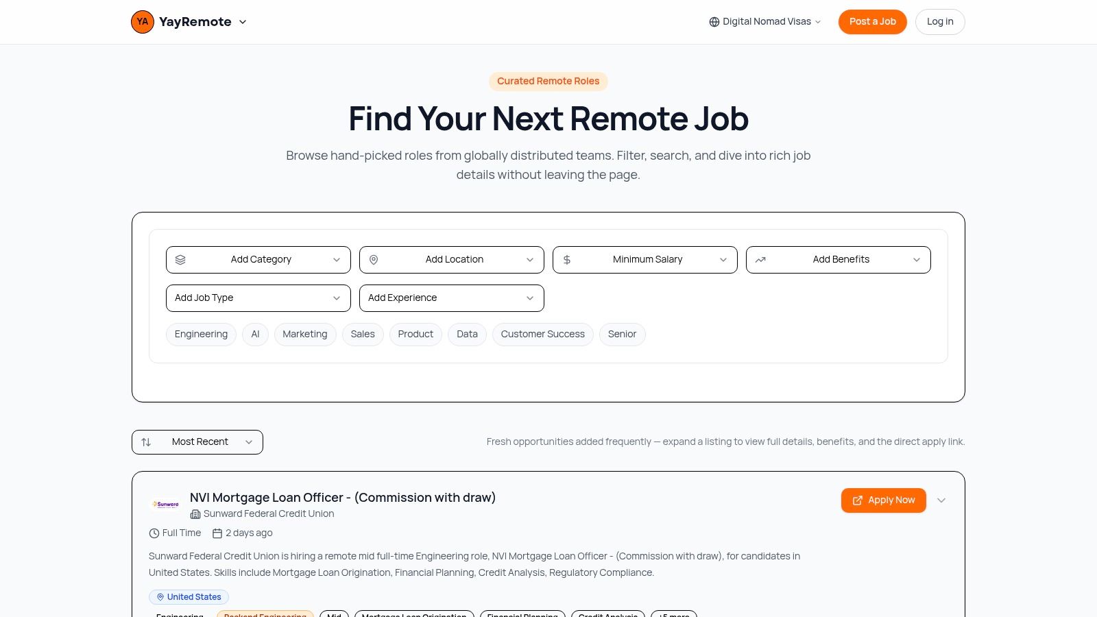 Screenshot from https://www.yayremote.com