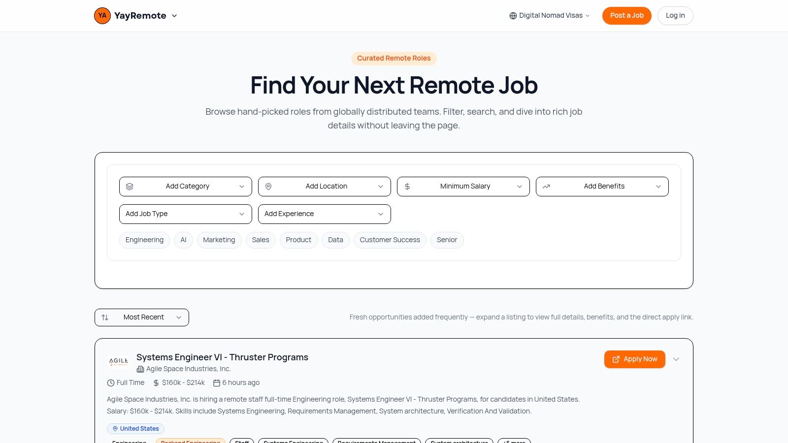 Screenshot from https://www.yayremote.com