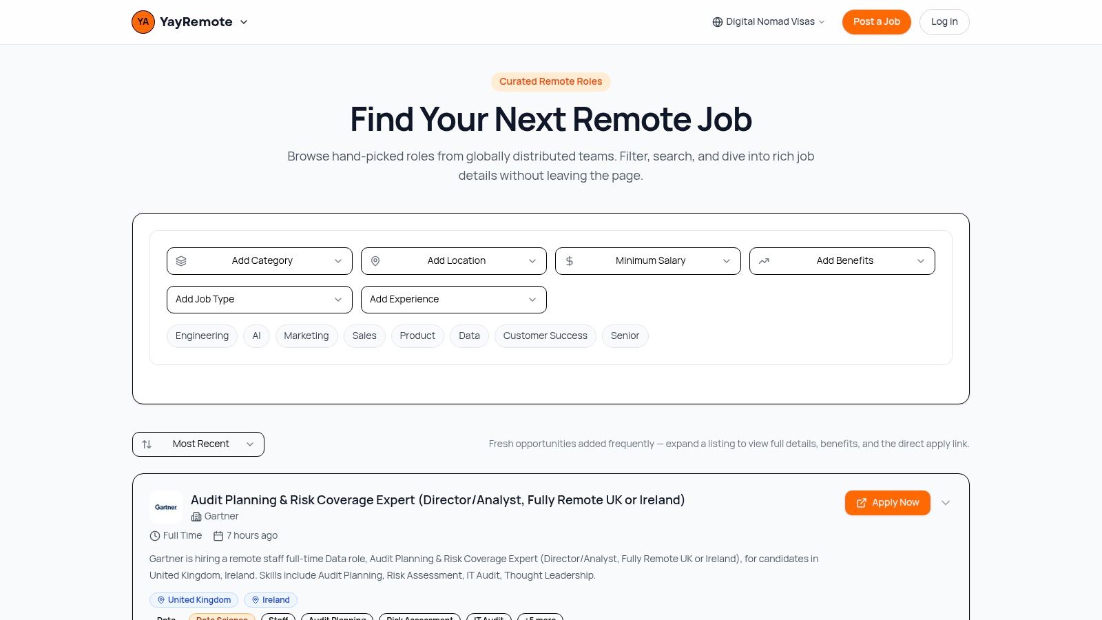 Screenshot from https://www.yayremote.com