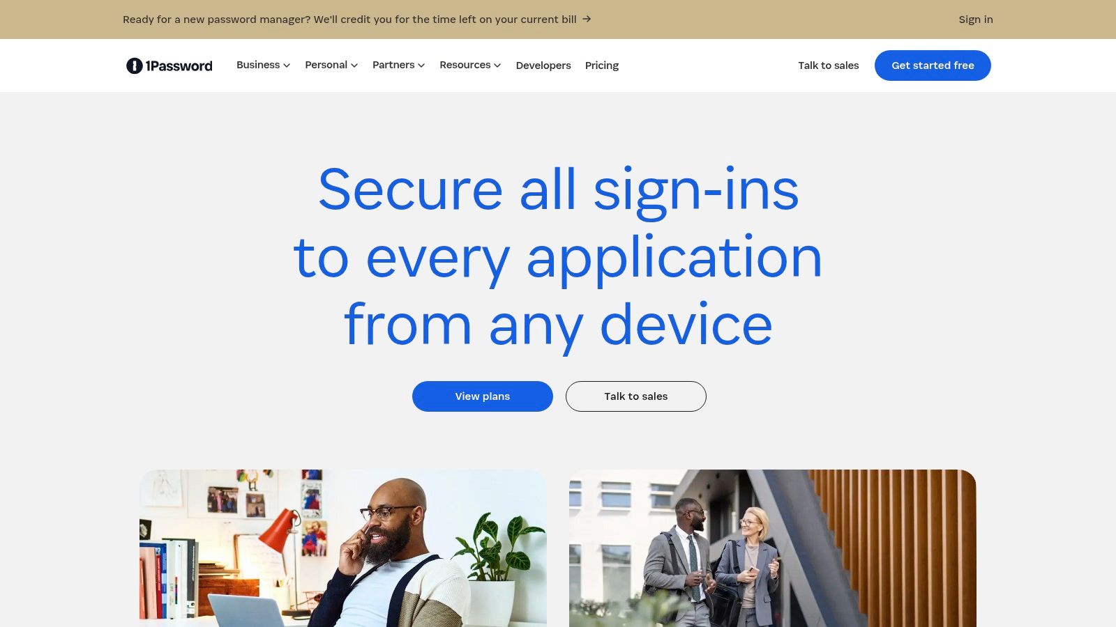 1Password (Business) interface showing a shared vault with website logins