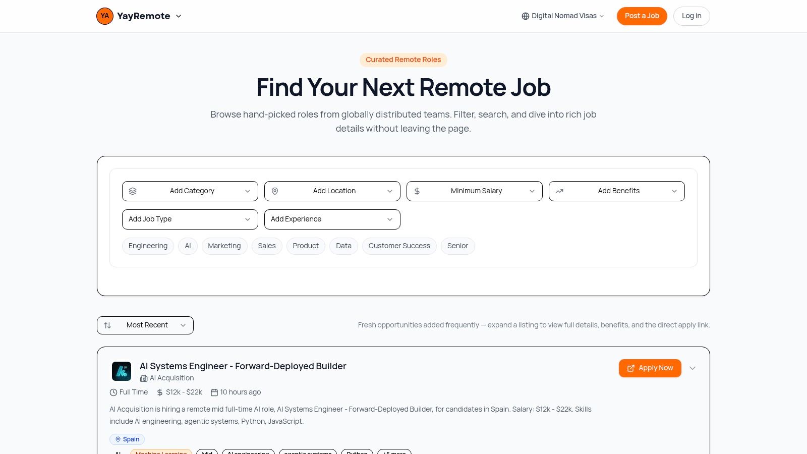 Screenshot from https://www.yayremote.com