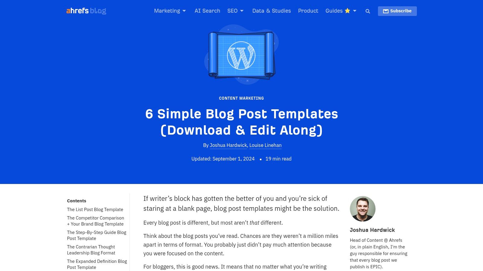 Post Example Website Example Blog Post Examples: 7 Powerful Templates to Elevate Your Content ...