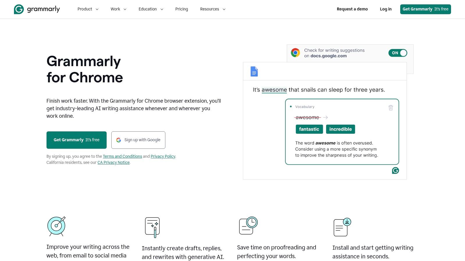 Grammarly for Chrome