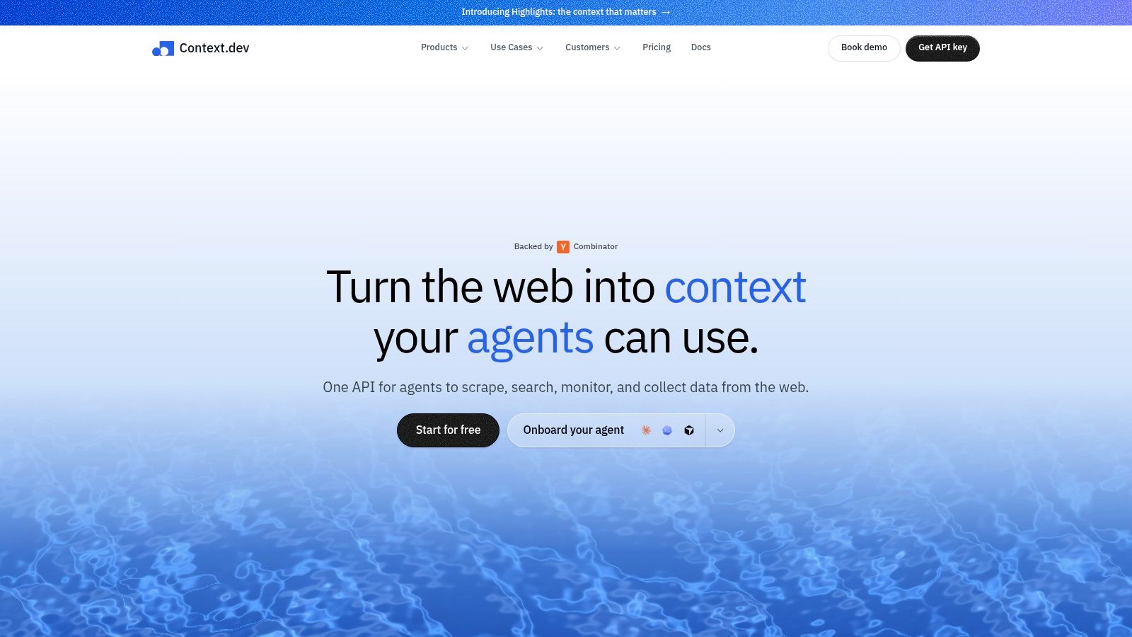 Screenshot from https://www.context.dev