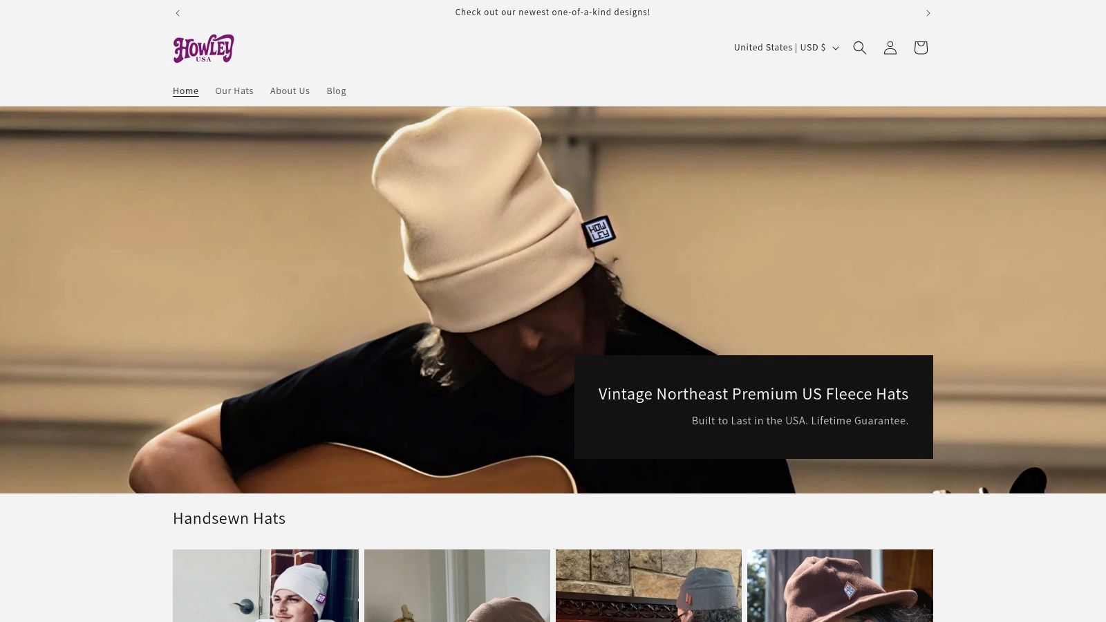 Low-profile winter beanie from Howley USA