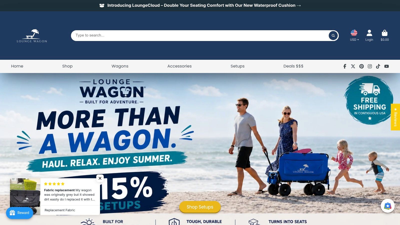 Screenshot from https://loungewagon.com