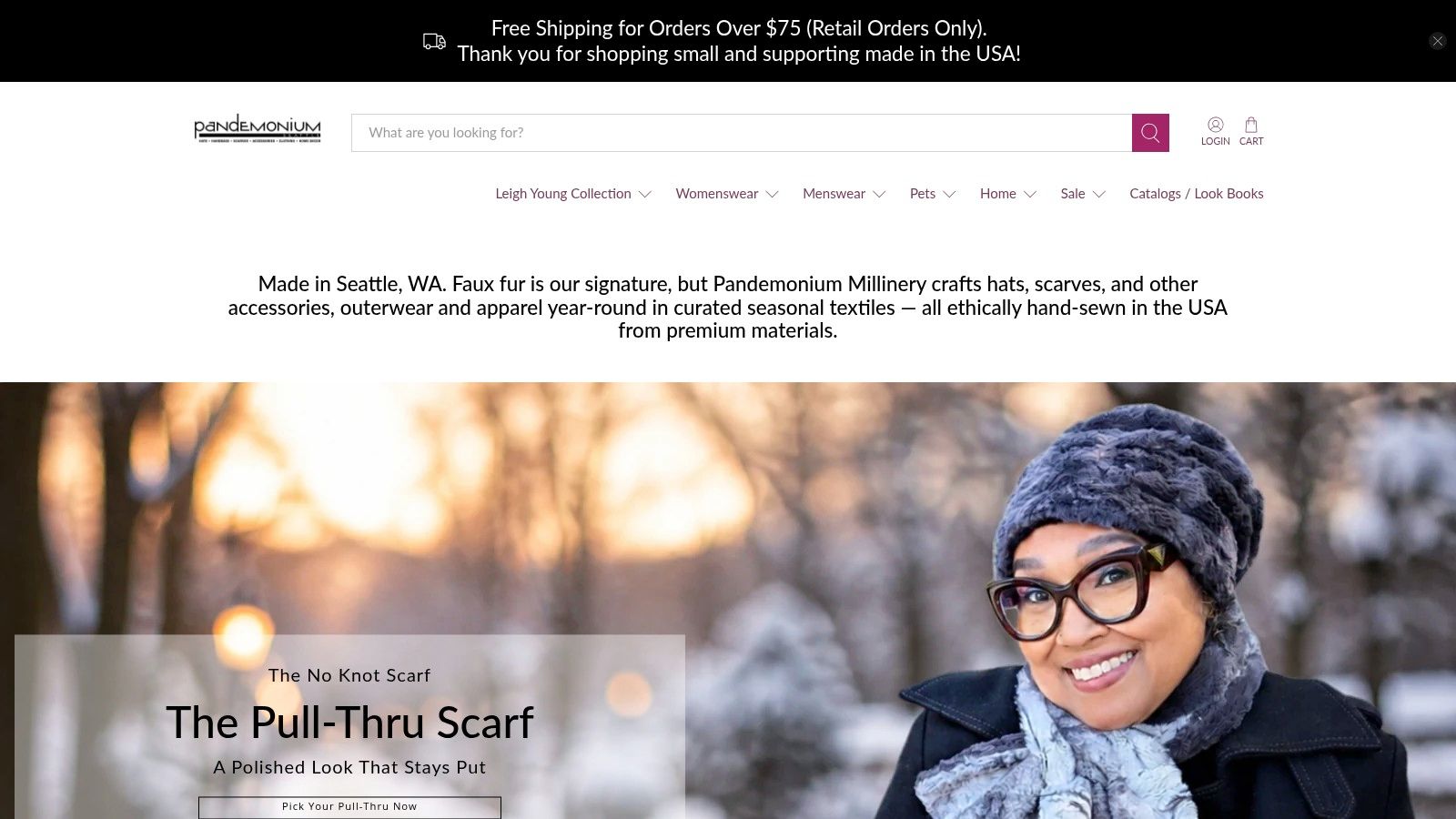 Screenshot from https://pandemoniumhats.com