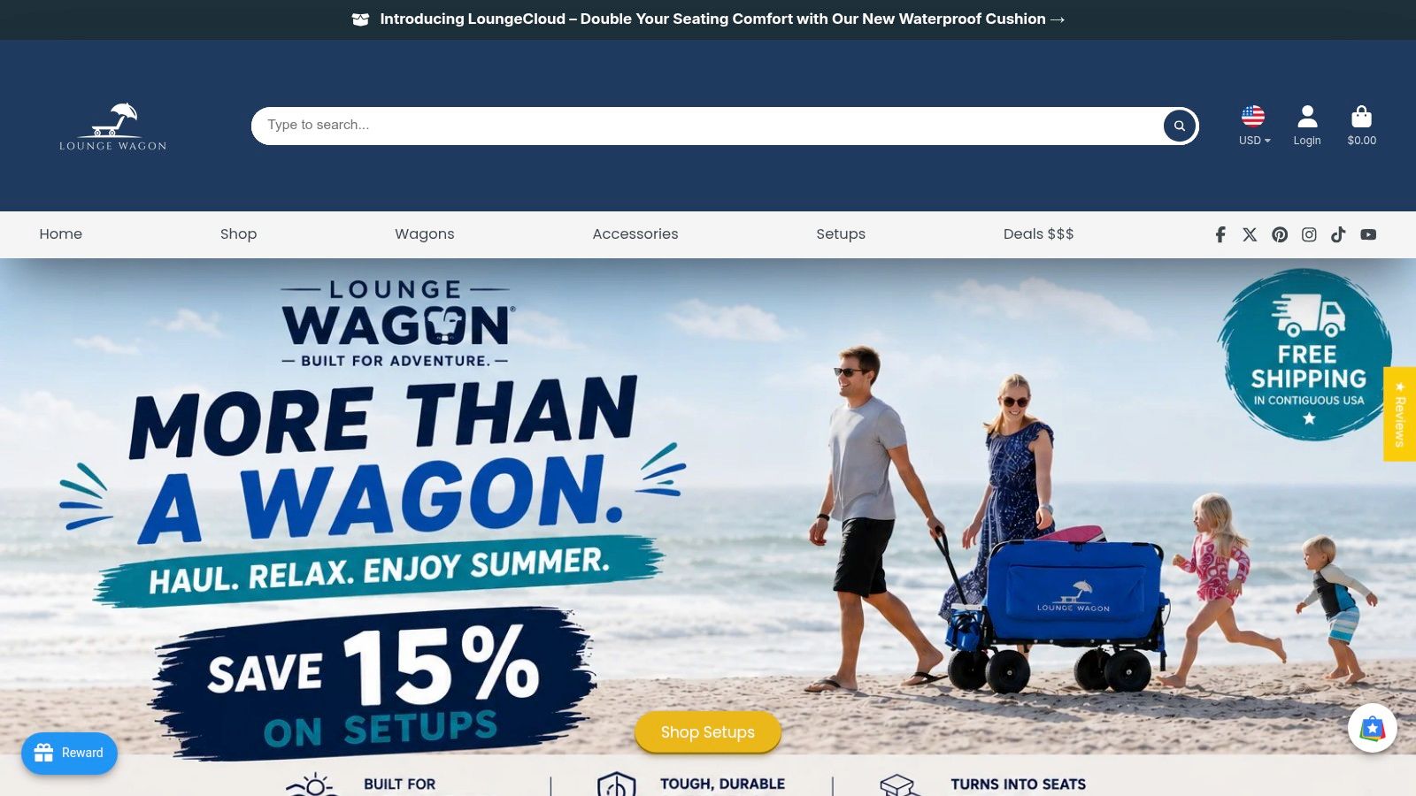 Screenshot from https://loungewagon.com