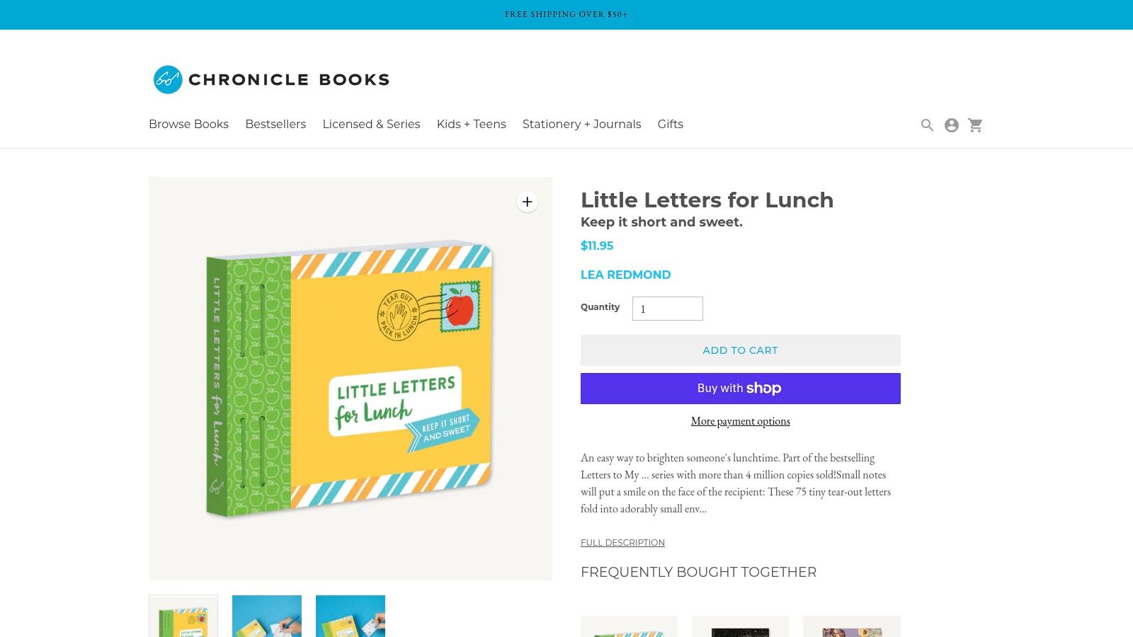 Little Letters for Lunch (Chronicle Books)