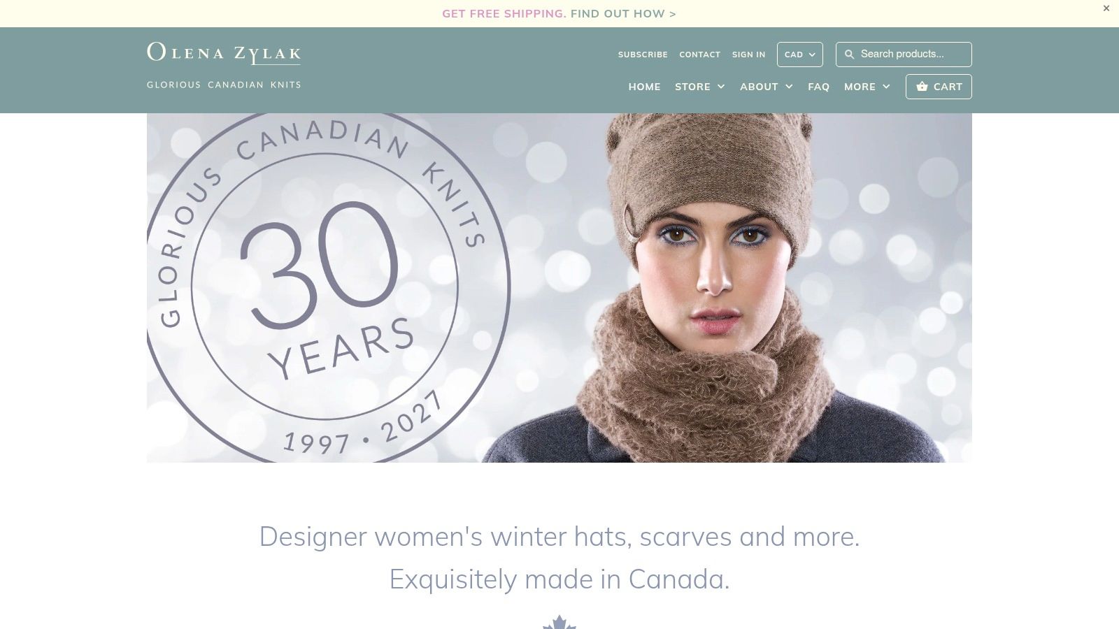 Small-batch knitted winter hat and accessories by Olena Zylak