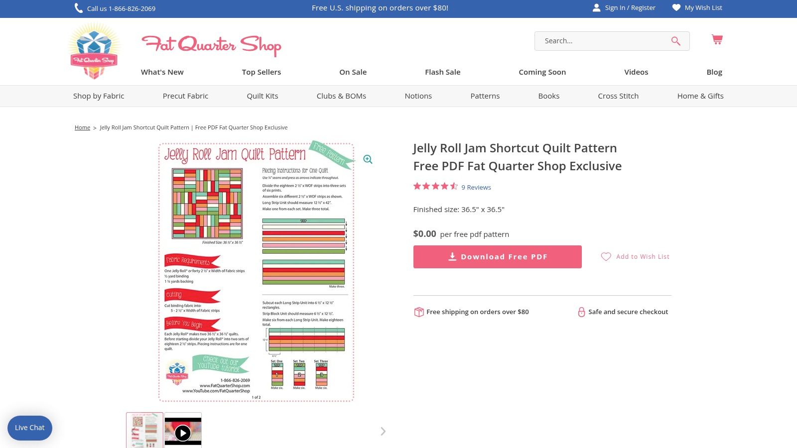 Fat Quarter Shop Jelly Roll Jam