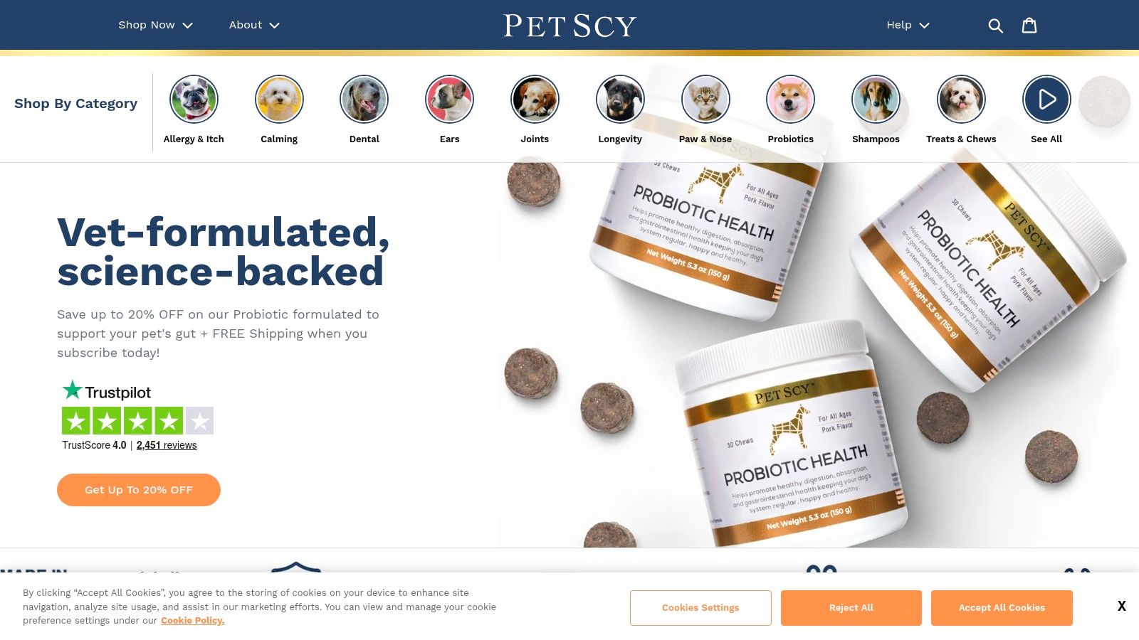 Screenshot from https://petscy.com
