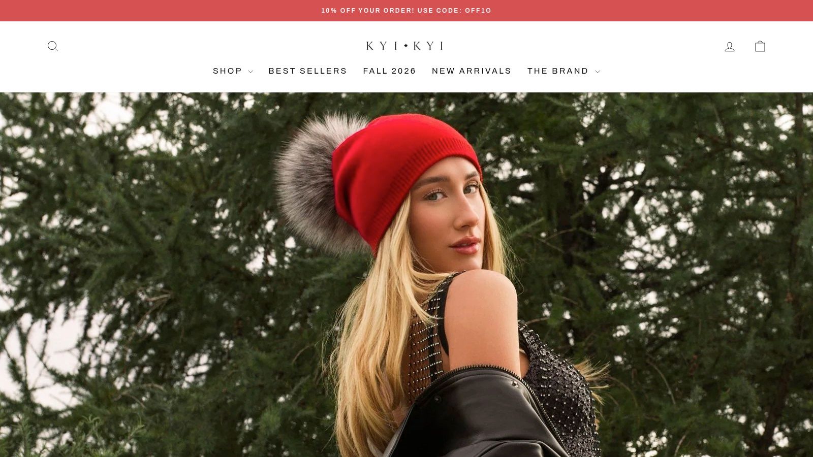 Colorful faux-fur winter hat from Kyi Kyi