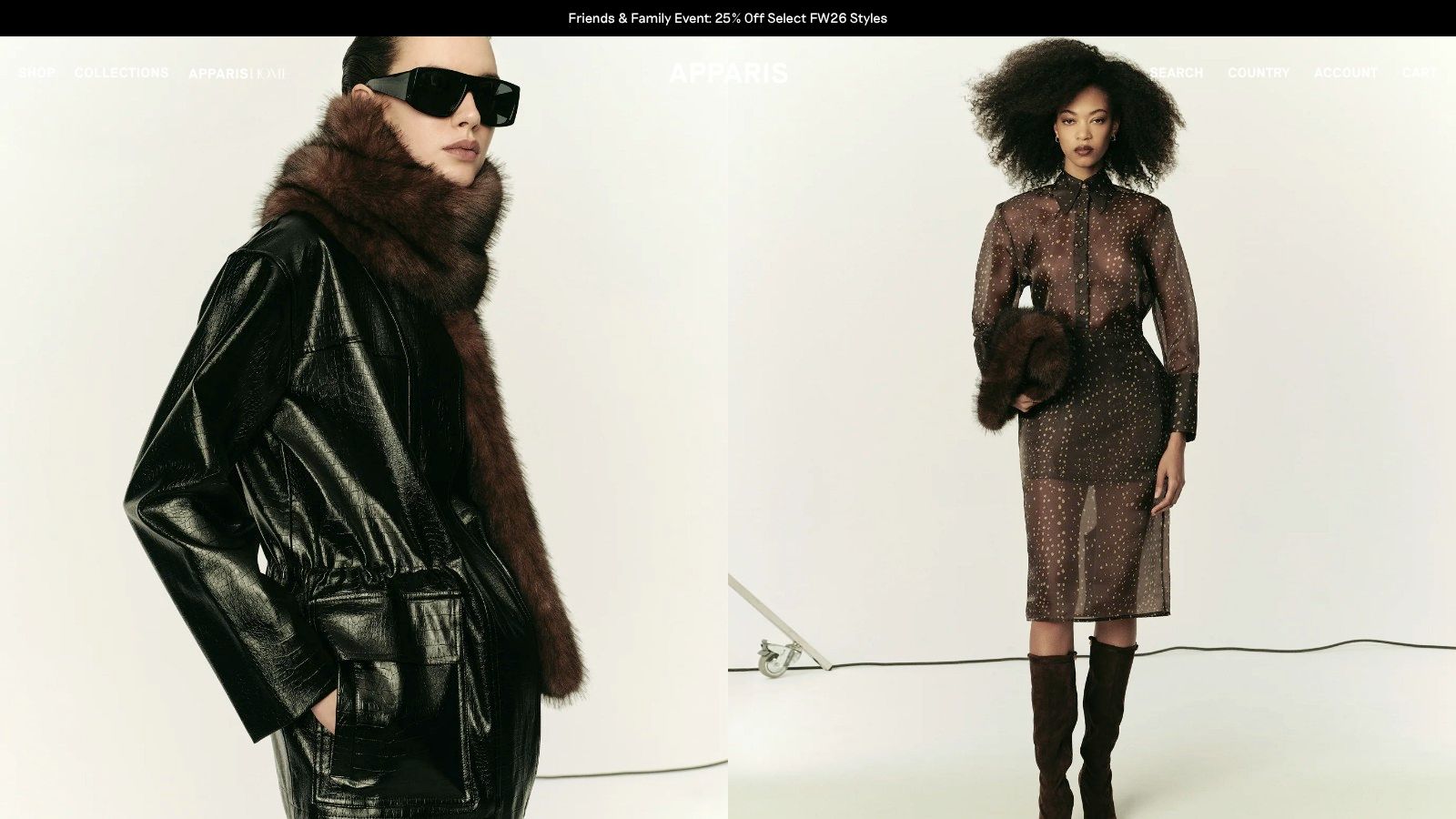 Faux-fur pillbox and winter accessories from Apparis