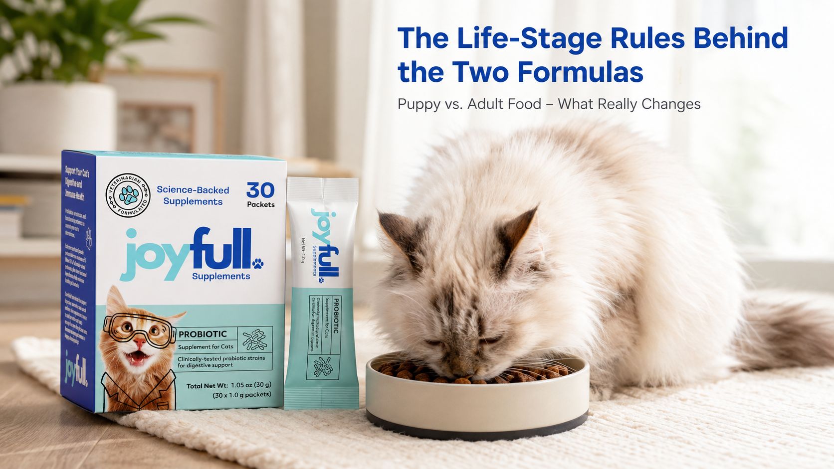 Probiotic Supplement for Cats - 30 Single-Serving Packets