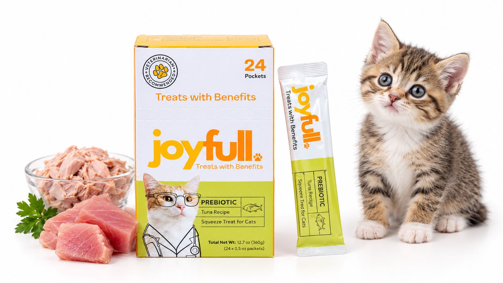 Prebiotic Tuna Squeeze Treats for Cats