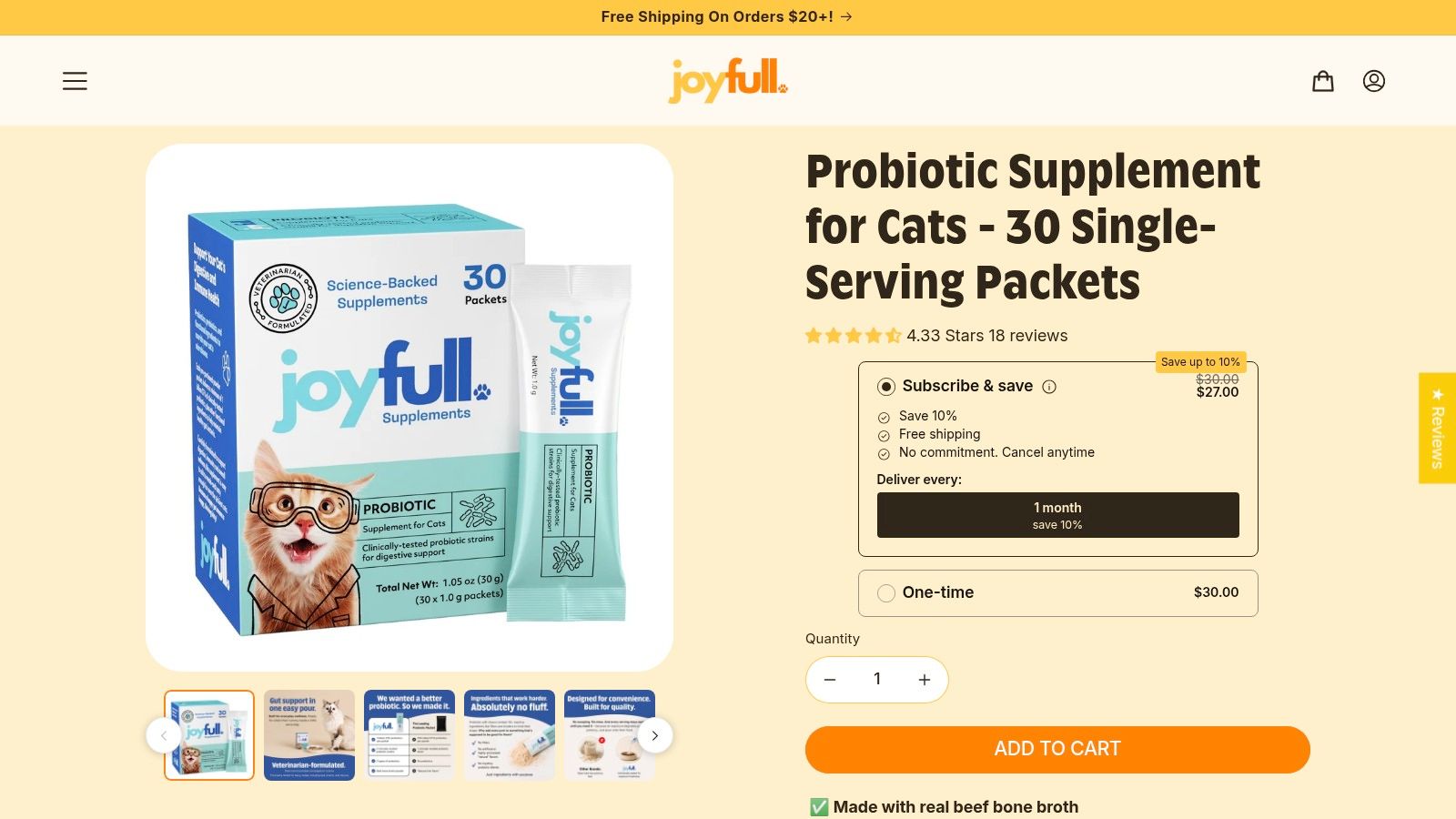 Screenshot from https://yykabh-0m.myshopify.com/products/probiotic-supplement-for-cats
