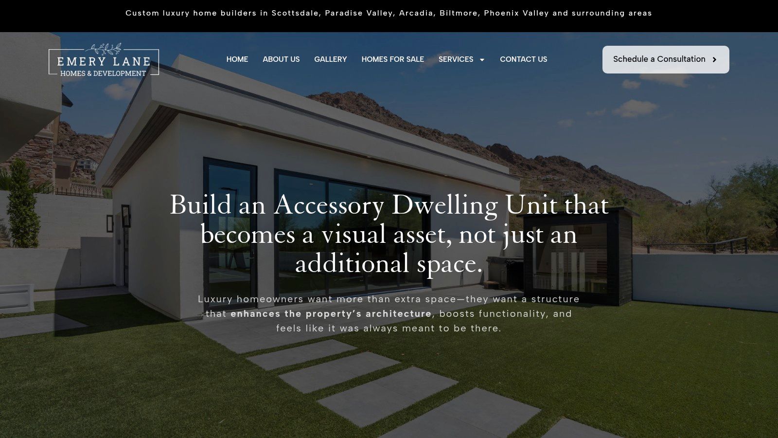 Additional Dwellings ADUs by Emery Lane Homes