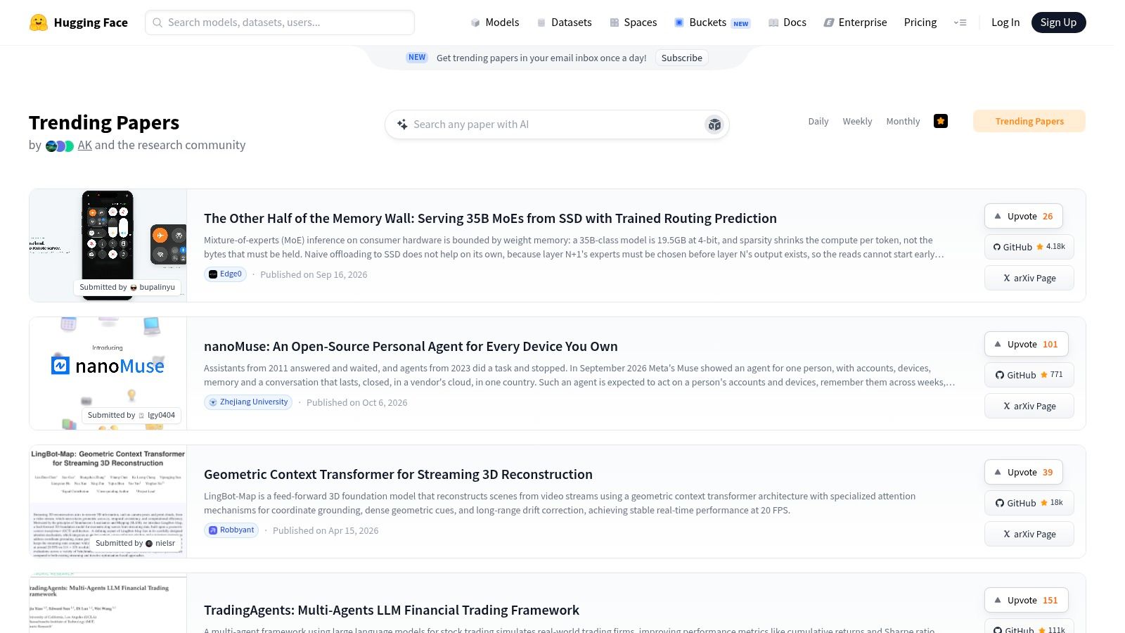 Papers with Code Datasets