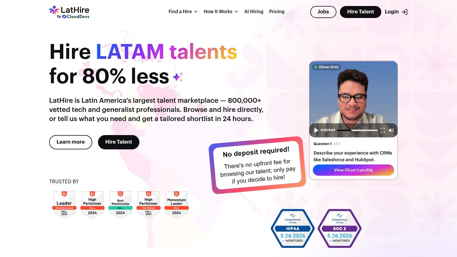 Screenshot from https://lathire.com
