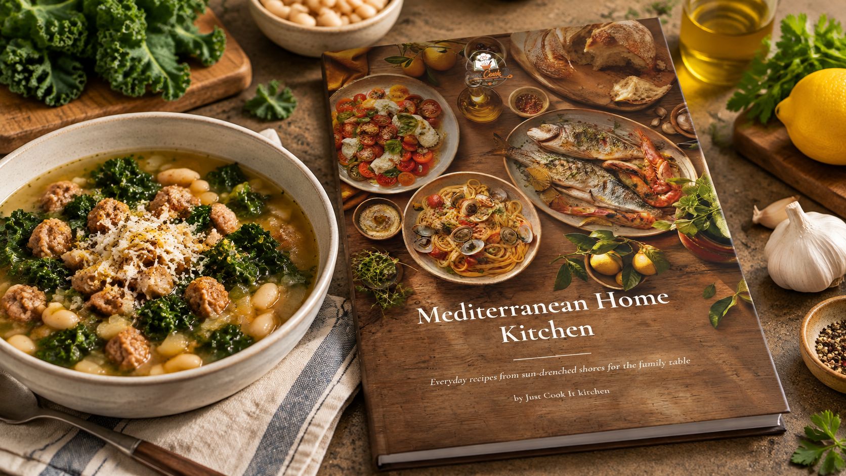 Mediterranean Home Kitchen  | Digital PDF