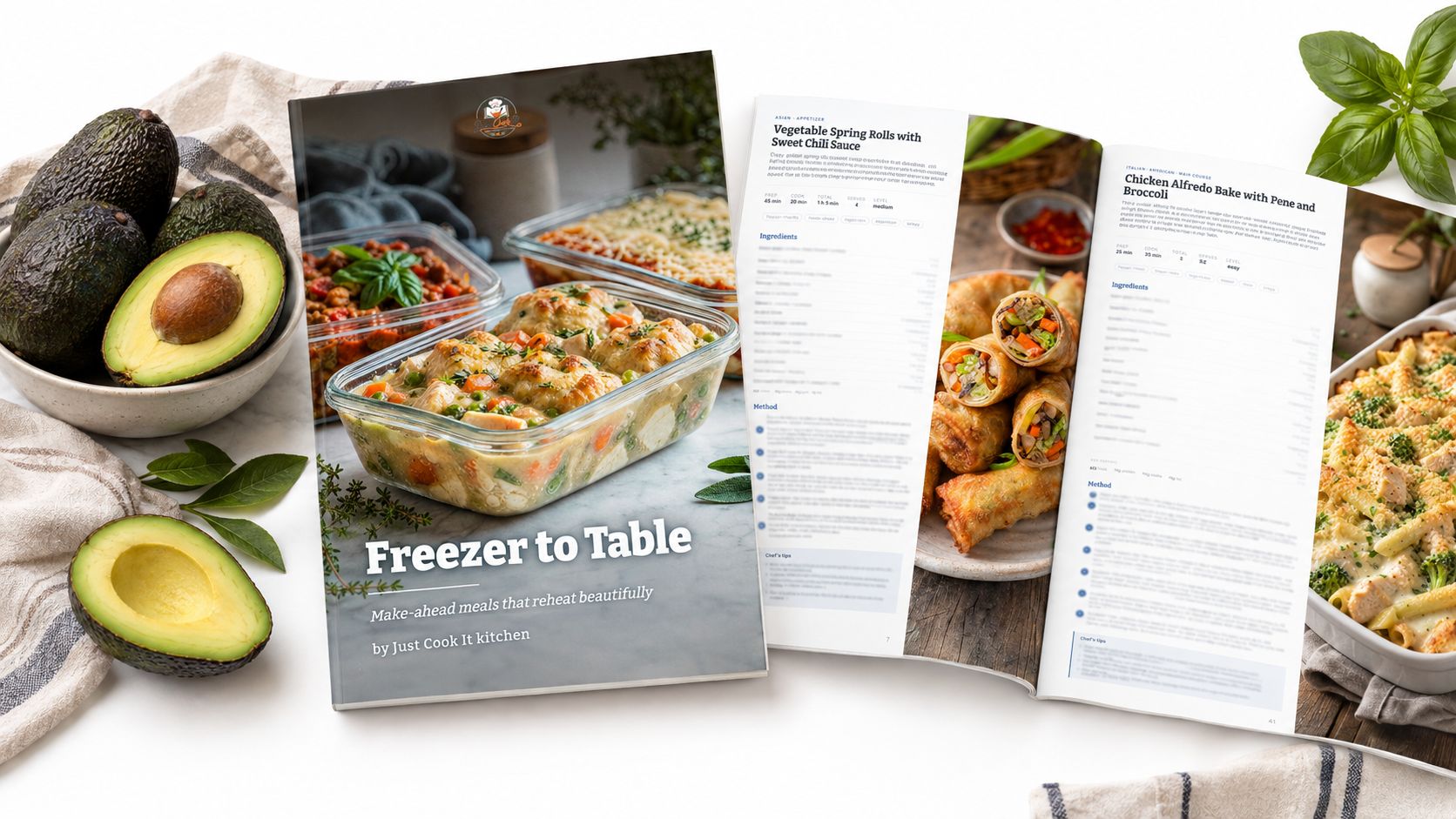 Make-Ahead Freezer Meal Cookbook | Digital PDF