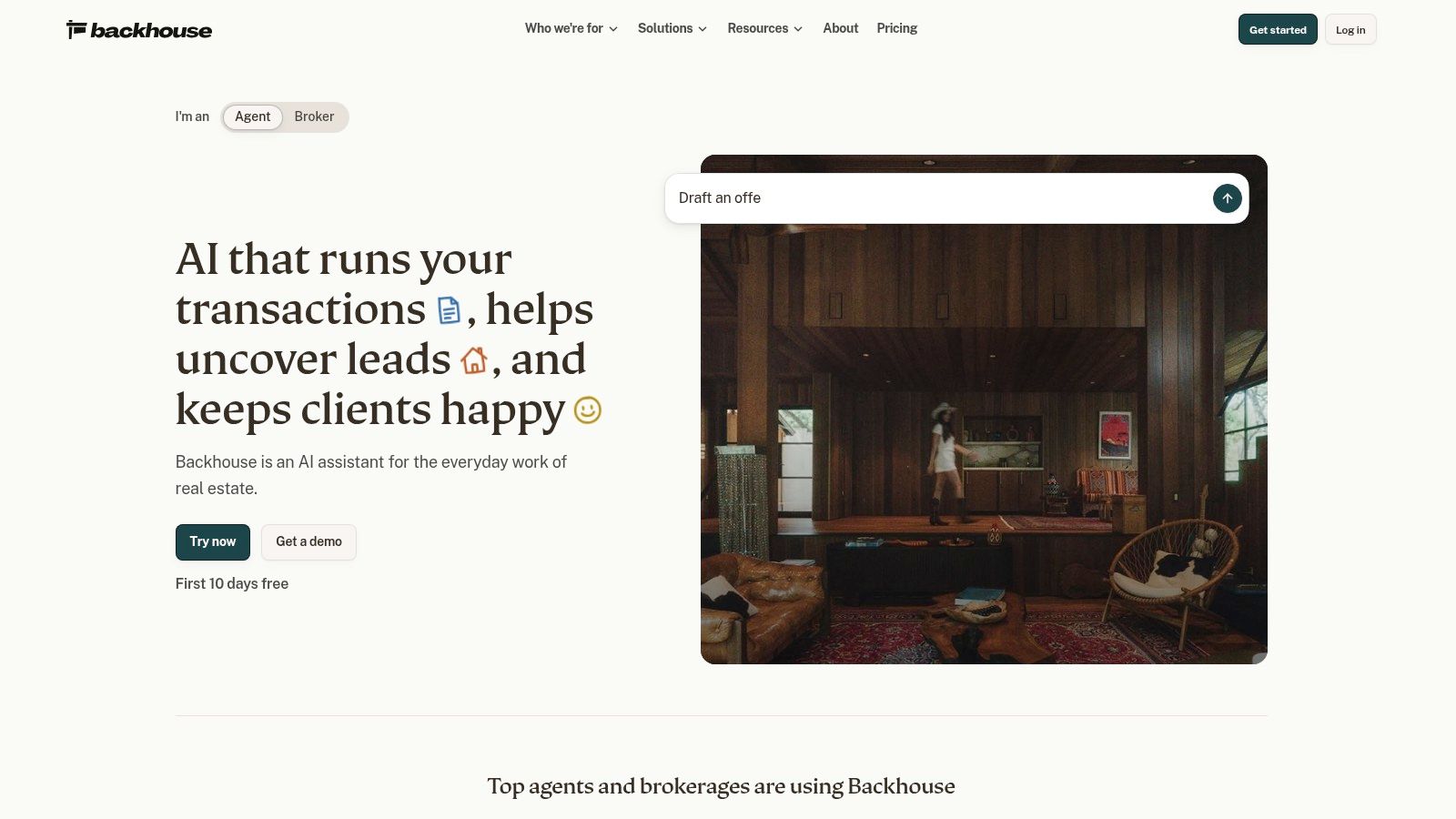 Backhouse real estate operations platform