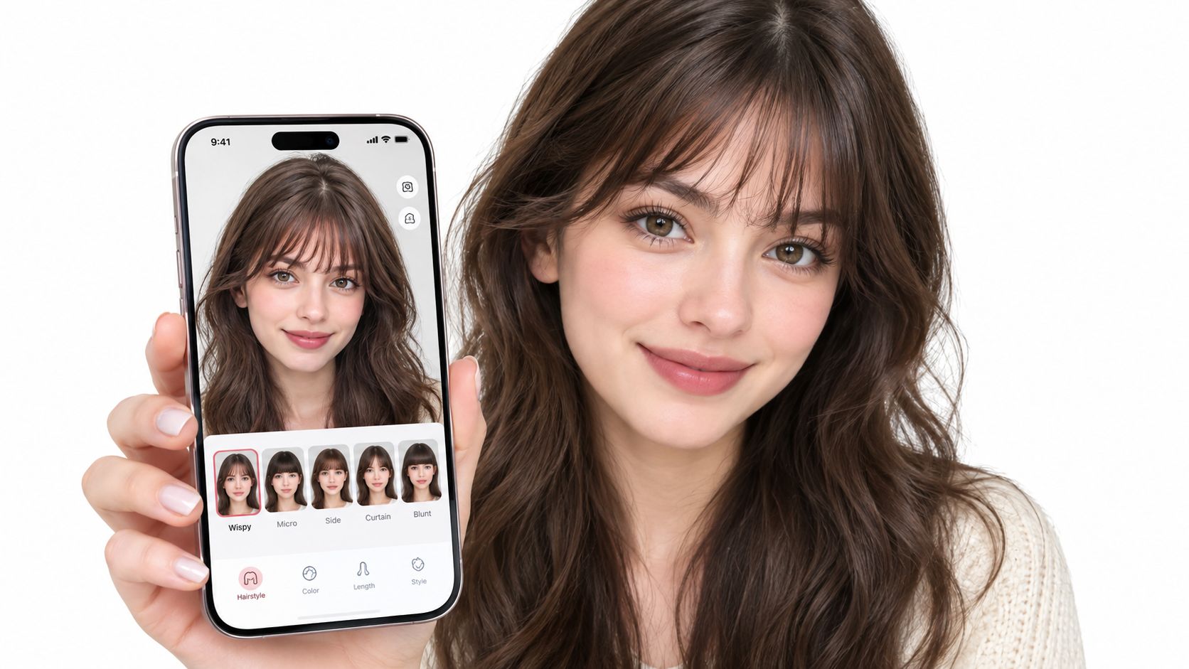 Article illustration: Virtual Try on Bangs: A Step-by-Step How-To