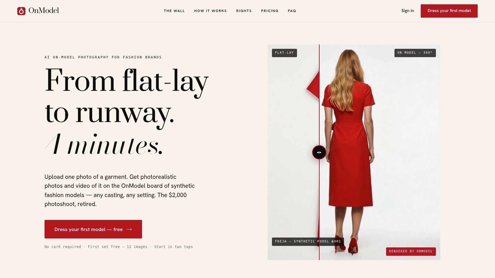 OnModel – AI On-Model Studio