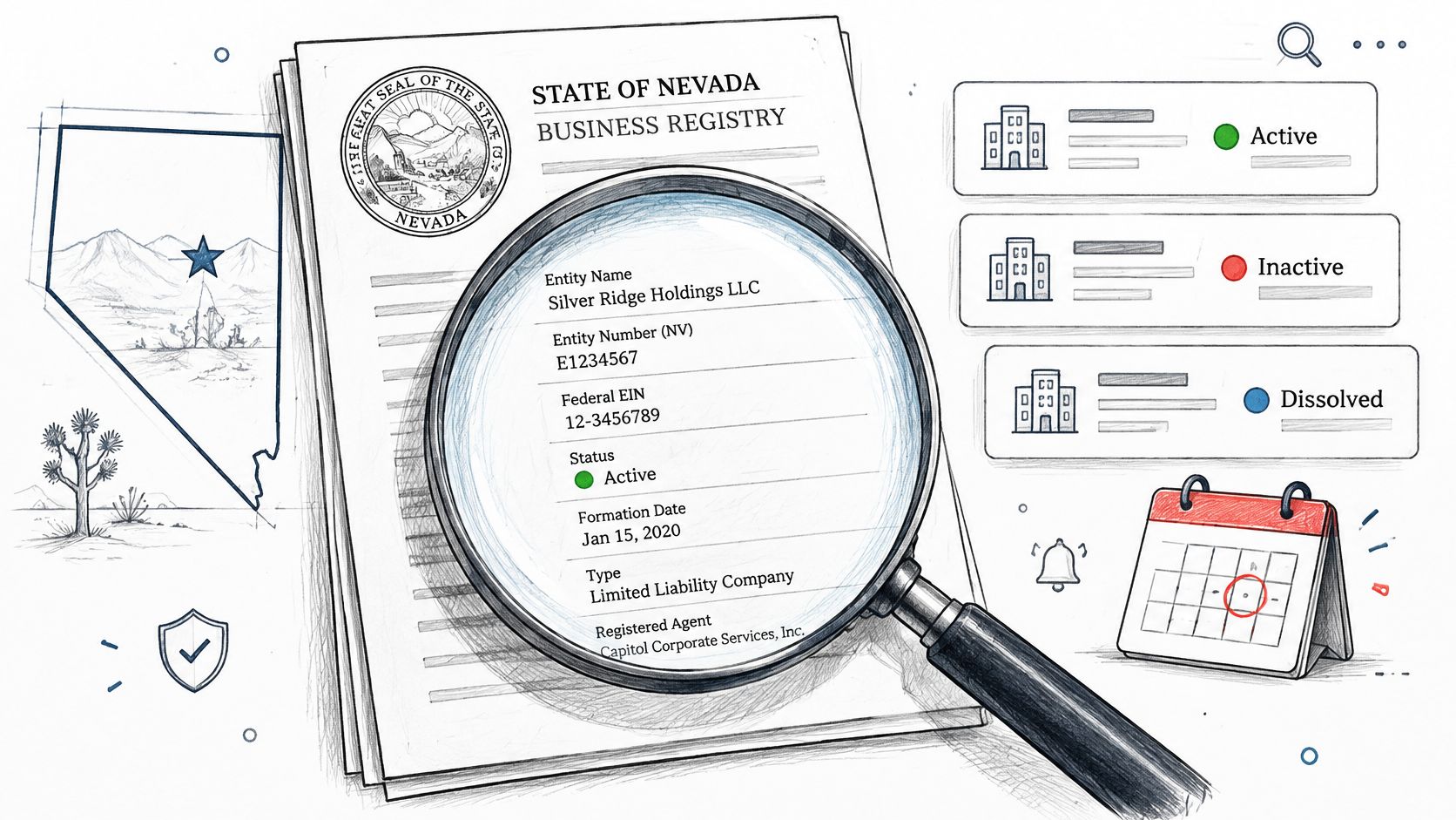 Nevada SOS Business Entity Search: How to Read Results