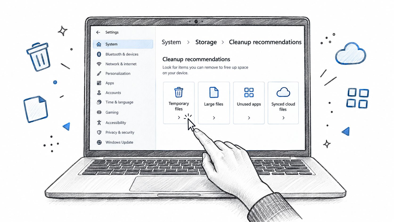 Screenshot from https://example.com/screenshots/storage-cleanup-recommendations.png