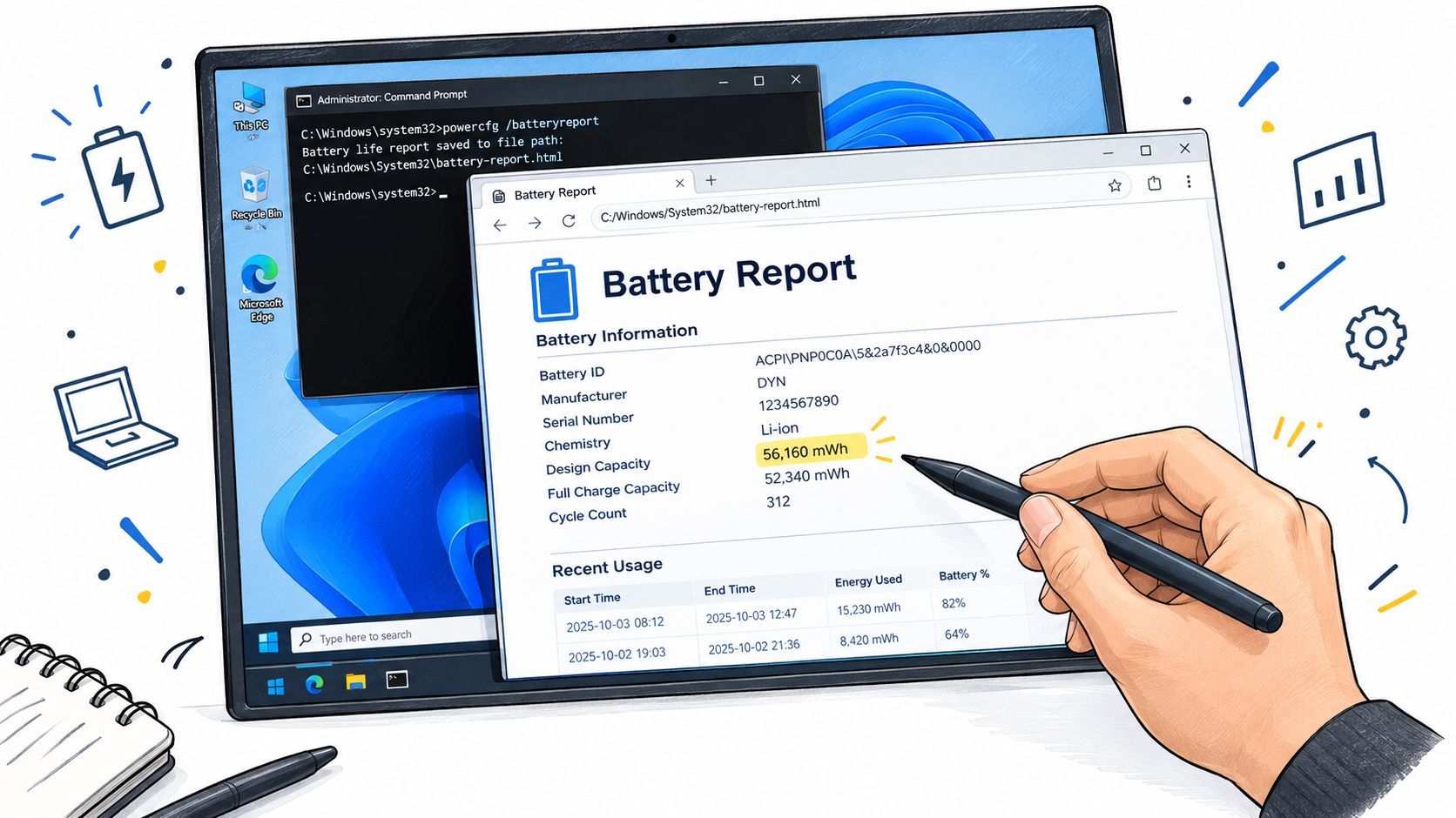 Screenshot from https://example.com/screenshots/windows-battery-report.png